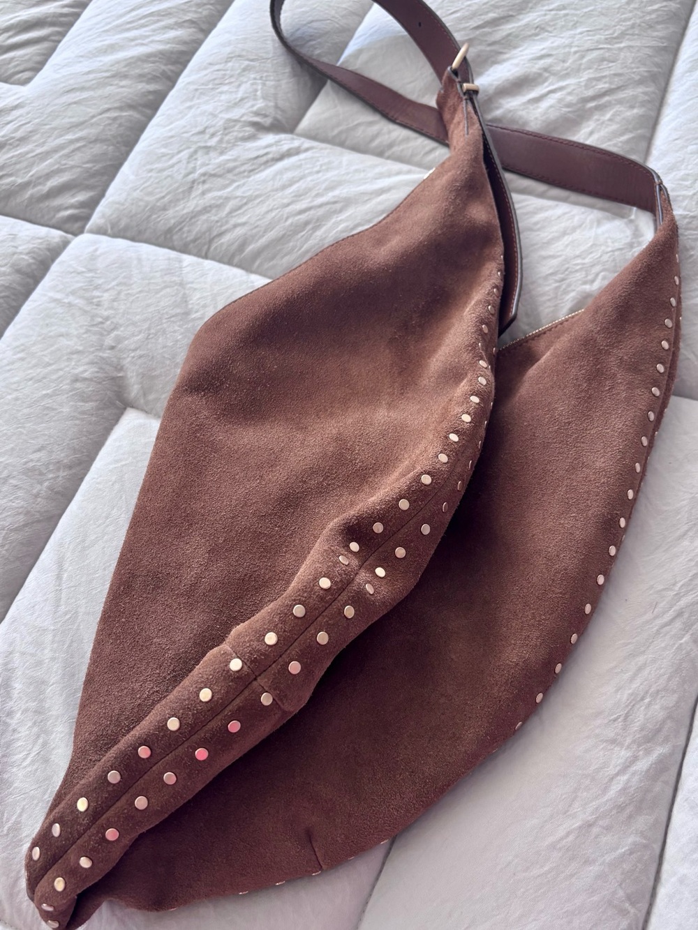 Brown Suede Hobo Shoulder Bag - Madewell - Picture 4 of 6